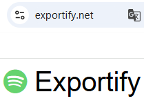 Exportify.net